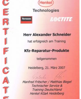 Schneider KFZ-Reparaturprodukte