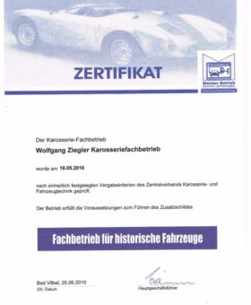 Ziegler Fachbetrieb für hist. Fahrzeuge 001